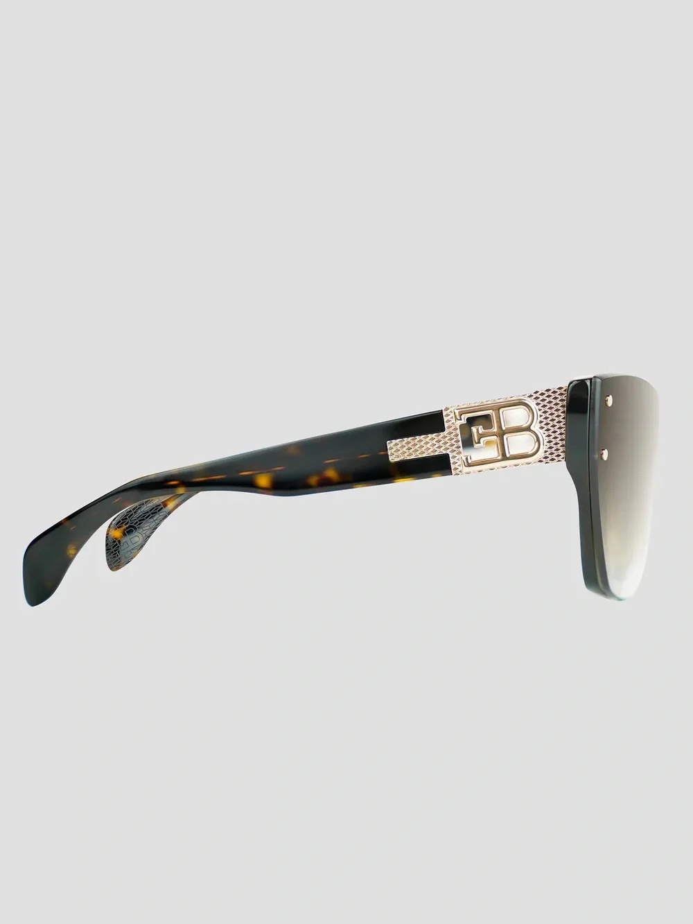 New BUGATTI 48L HAV Designer Brown Gradient Cat-Eye Sunglasses Authentic
